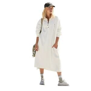 Free People Block Party Sweat Maxi- Length Sweater Sz M